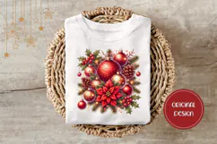Christmas Balls Illustration, Cartoon Christmas Illustration Product Image 3