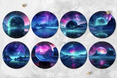 Northern Lights | Christams Car coaster &amp; key chain designs Product Image 3
