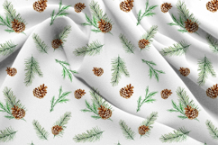 Winter Floral Seamless Pattern, Digital Paper Product Image 3