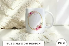 Watercolor Autumn Gold frame png Product Image 3