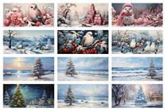 100 Winter Mug Wrap Bundle, Christmas Sublimation, Santa PNG Product Image 8