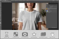 Woman In T-shirt Product Image 2