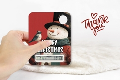 Cartoon Snowman Money Card, Christmas Gift Card Designs Product Image 3