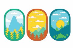 3D Forest and Mountain Scenery Layered Laser Cutting Set Product Image 2
