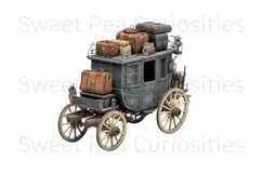 Stage Coach, Wagon, Western, Ephemera, PNG, Clipart Product Image 3