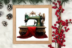 Festive Christmas Sewing Clipart , Christmas PNG Product Image 3