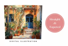 Tropical Tumbler Wrap Template, Summer Tumbler Sublimation Product Image 3