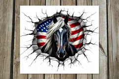 Horse & wall | 8 skinny tumbler Sublimation designs Product Image 3