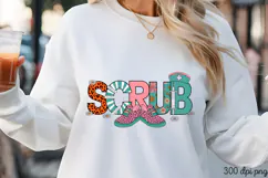 SCRUB PNG, Nurse Sublimation PNG PNG Product Image 3