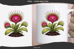 Cute venus flytrap png design for T-shirts Product Image 3