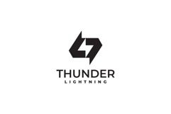 Thunder Colorful Logo Design Vector Template Product Image 3