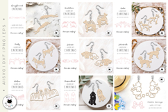 Dog Earrings Laser Cut Big Bundle | Laser Cut Earring Bundle Product Image 4