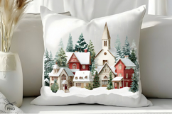 Old Christmas Town Sublimation Product Image 3