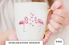 Watercolor Flamingo Sublimation Downloads Product Image 3