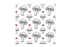 Scandinavian Mushroom Folk Seamless Pattern Product Image 3