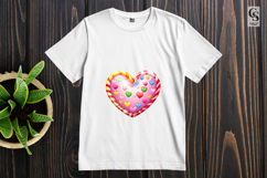 Cute Colorful Heart Candy Sublimation Clipart PNG Product Image 3