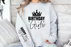 Birthday girl happy moments Sleeve SVG Product Image 3