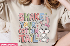 Shake your cotton tail PNG, Retro Easter Sublimation PNG Product Image 3
