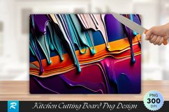 Colorful Texture Cutting Board Sublimation Design Product Image 1