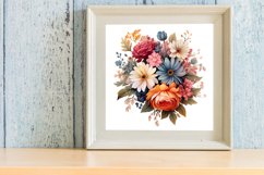 Wedding Flowers Bouquet Clipart, Watercolor Clipart Product Image 3