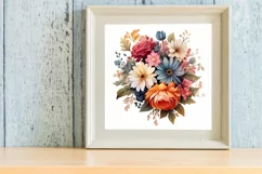 Wedding Flowers Bouquet Clipart, Watercolor Clipart Product Image 3