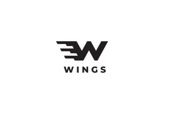Wings Letter W Logo Design Vector Product Image 3