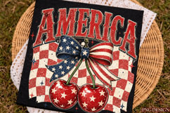 Cherry America Coquette Sublimation Design, Cherry America Product Image 2