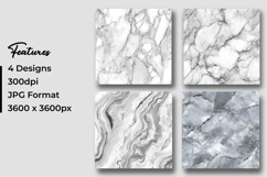 White Marble Texture Digital Paper Product Image 3