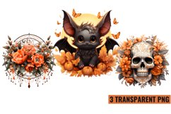 Watercolor Halloween Sublimation , PNG Product Image 1