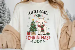 Little Goat Big Christmas Joy PNG,Christmas Goat Sublimation Product Image 5