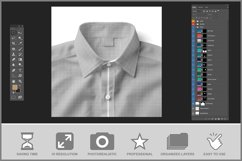 Dress Shirt Close-up Mockup Product Image 3