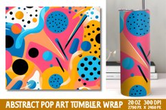 Abstract Pop Art Tumbler Wrap Product Image 1