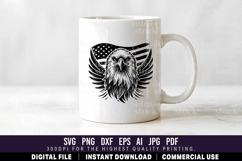 Eagle with USA Flag. Patriotic. Independence Day. 4th July. Product Image 3