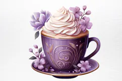 Christmas Hot Cocoa Watercolor Clipart PNG Product Image 3