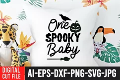 One Spooky Baby SVG Cut File , Halloween SVG Cut File Product Image 3