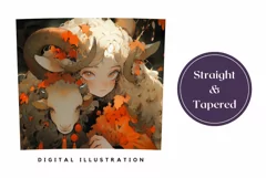 Kawaii Halloween Tumbler Wrap Design, Halloween Sublimation Product Image 3