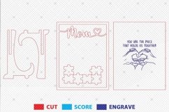 Personalized Mothers Day Puzzle Sign SVG Product Image 2