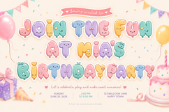 Cloudwink: A Playful Balloon Font With Chunky Puffy Letters Product Image 9