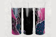 Add Your Name Pink Marble Cheetah 20 oz tumbler sublimation Product Image 1