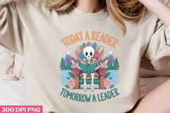 Today a reader, tomorrow PNG, Reading Books Sublimation PNG Product Image 3
