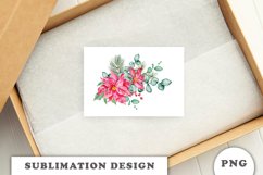 Watercolor Christmas bouquet sublimation Product Image 3