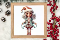 Christmas Little Girl Clipart Sublimation, Christmas PNG Product Image 3