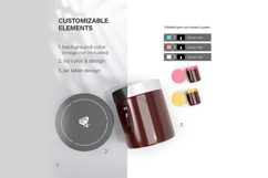 Amber Glass Jars - PSD Mockup Product Image 3