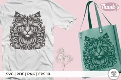 Ornamental Cat Line Art 2 Product Image 3