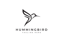 Hummingbird Logo Design Vector Illustration Product Image 3