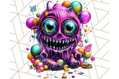 Spooky Cute Monster PNG Clipart, Adorable Halloween Monsters Product Image 3