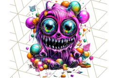 Spooky Cute Monster PNG Clipart, Adorable Halloween Monsters Product Image 3