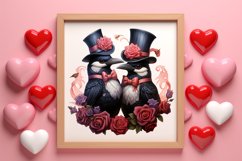 Gothic Valentines Day Clipart, Valentine Skeleton Product Image 3