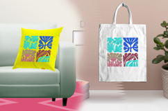 Color Block Botanical Shapes Embroidery Design Product Image 3