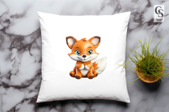 Cute Fox Clipart Sublimation PNG Product Image 3